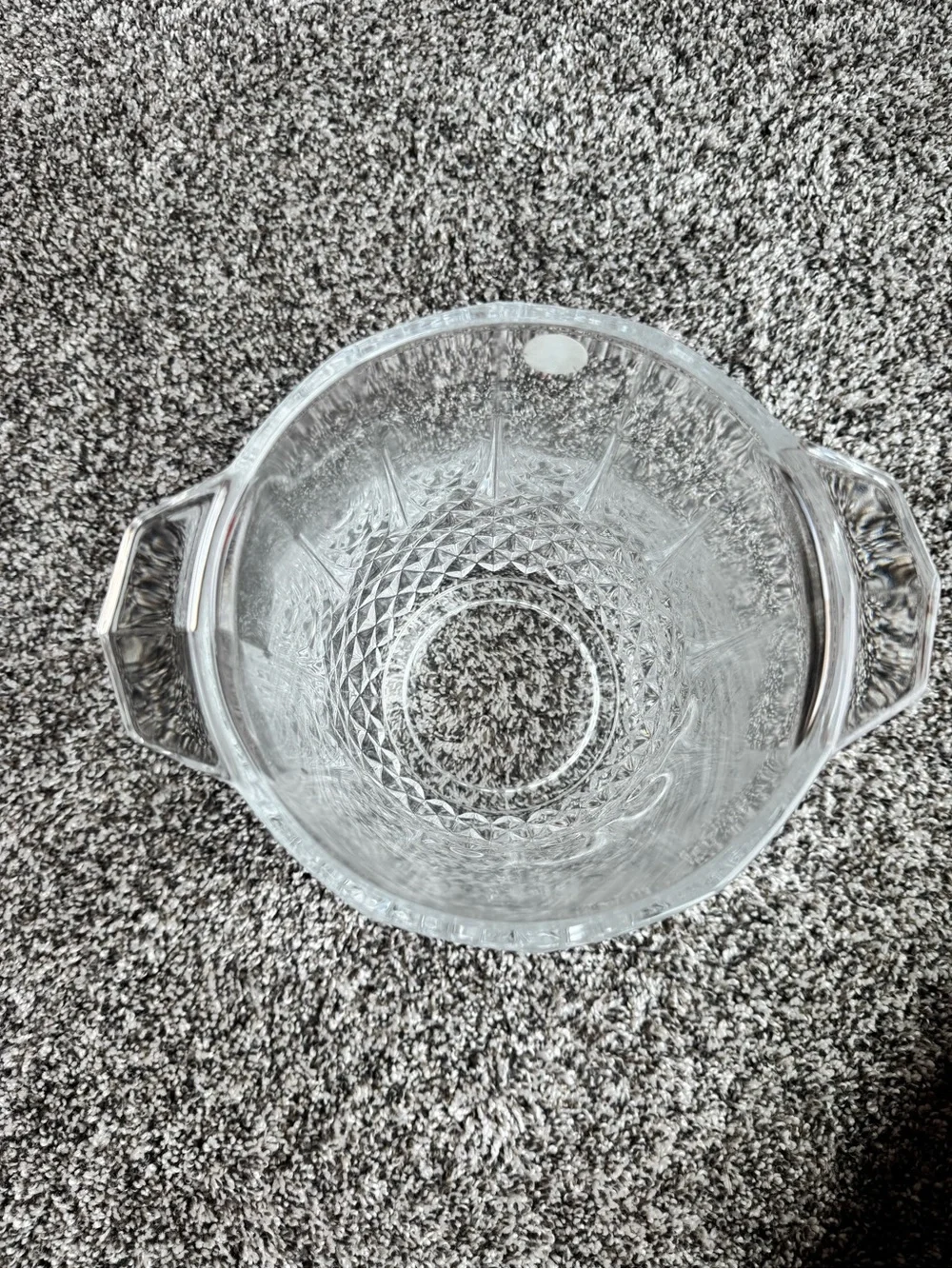 Vintage Cristal d'Arques Longchamp Clear Crystal Champagne Bucket